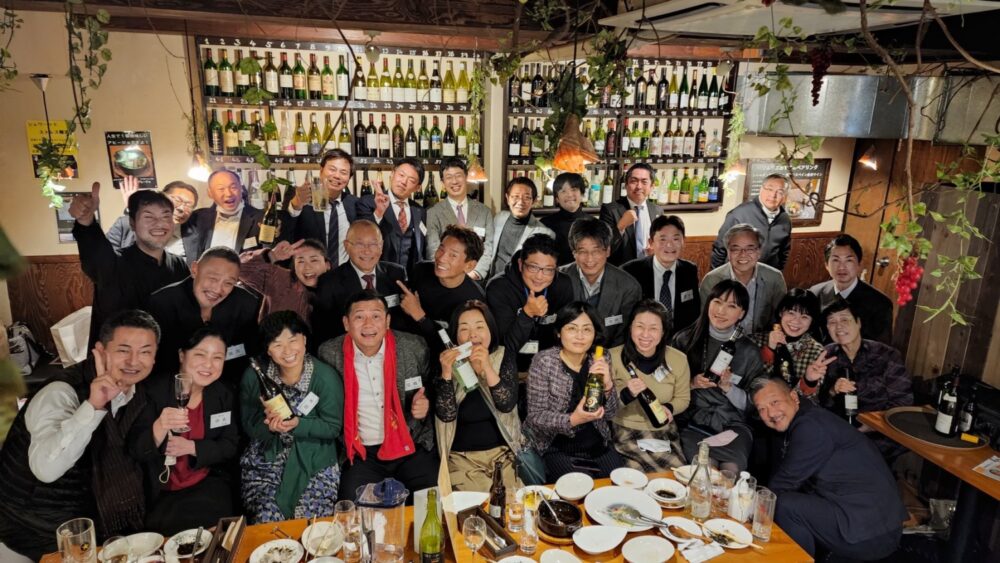 「美味しいワイン（ノンアルコール）を飲みながら語らえる大忘年会!~ワインの楽しみ方を知っていますか～」広島中支部中２地区会